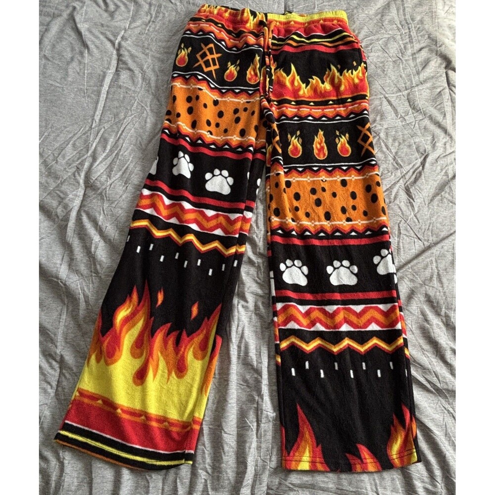 Flaming Hot AOP Cheetos Sleep Pants Fleece Soft Drawstring Mens XL